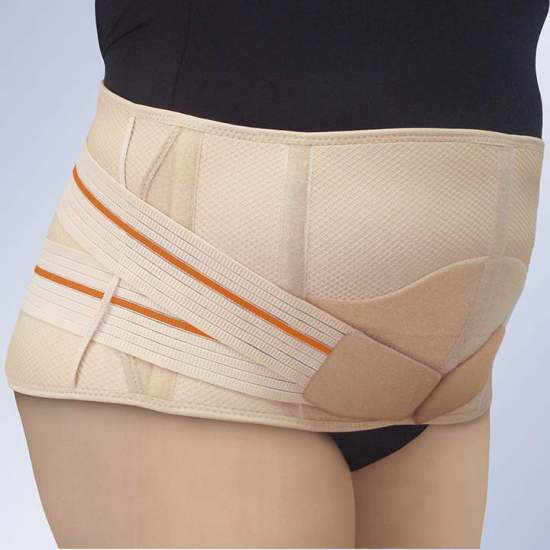 LEATHER PANEL WITH LUMBAR REINFORCEMENT PANTBRACE